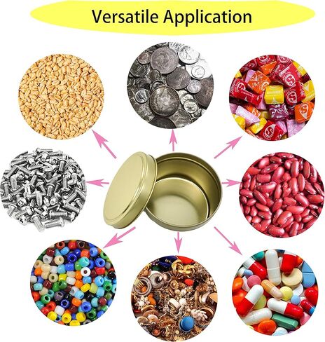 PMCDS2G Candle Tins 24 Pieces, 8oz for Candle Making - Black, Candle Making Supplies in Kuwait