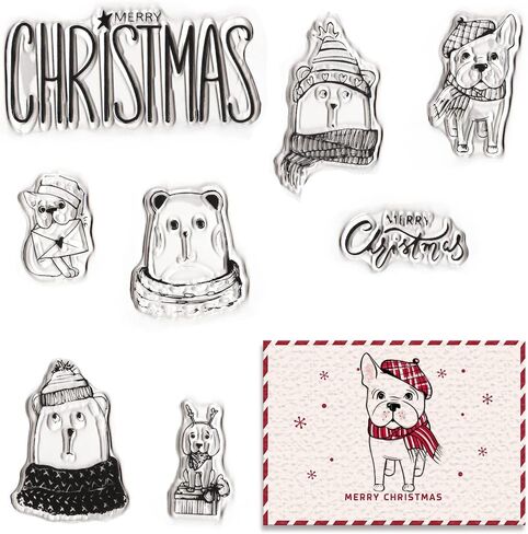 Christmas Religion Clear Stamps for Card Making and Journaling, Jesus Nativity Silicone Stamps Pray Christmas Words Rubber Stamps for Scrapbooking DIY Cards Album Crafts Supplies in Saudi Arabia
