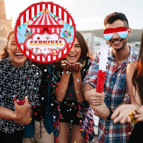 خيمة بيناتا سيرك بيناتا لكرنفال الحفلات الكرنفالية مع 1 عصابة عين و1 خفاش بيناتا للمراهقين والبالغين لوازم تزيين الحفلات والمناسبات ذات الصلة in Kuwait