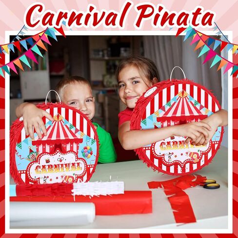 خيمة بيناتا سيرك بيناتا لكرنفال الحفلات الكرنفالية مع 1 عصابة عين و1 خفاش بيناتا للمراهقين والبالغين لوازم تزيين الحفلات والمناسبات ذات الصلة in Kuwait