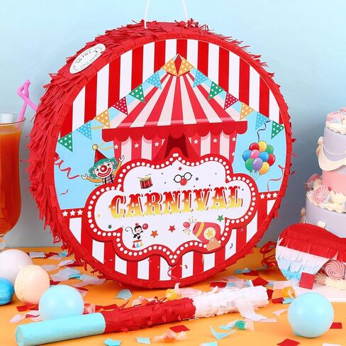 خيمة بيناتا سيرك بيناتا لكرنفال الحفلات الكرنفالية مع 1 عصابة عين و1 خفاش بيناتا للمراهقين والبالغين لوازم تزيين الحفلات والمناسبات ذات الصلة in Kuwait