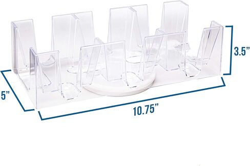 صينية بطاقات دوارة من بريبيلي إيليت | أوراق اللعب ذات الحجم القياسي | يدور في أي اتجاه | مسح | 6 صينية سطح السفينة in Kuwait