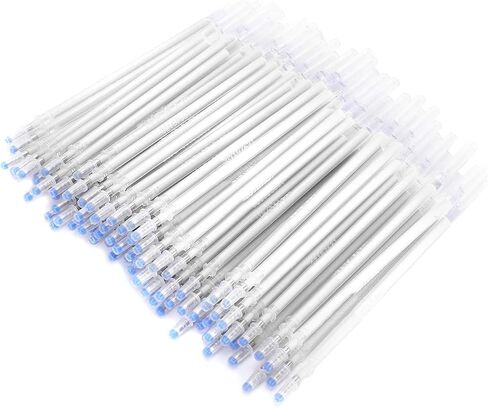 100pcs Heat Erasable Fabric Marking Pen Refills Disappearing Erasable Ink Fabric Marker Pen for Dressmaking DIY Sewing in Saudi Arabia
