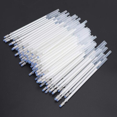 100pcs Heat Erasable Fabric Marking Pen Refills Disappearing Erasable Ink Fabric Marker Pen for Dressmaking DIY Sewing in Saudi Arabia