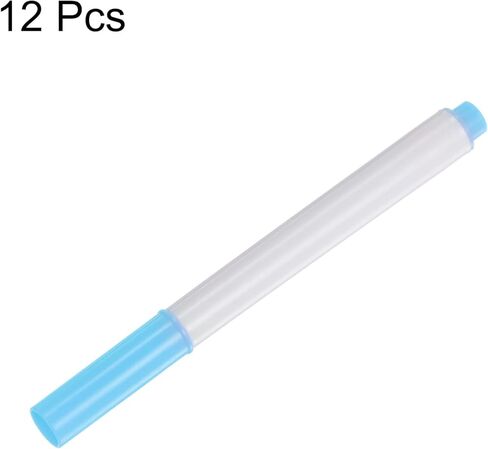 HARFINGTON 12pcs Disappearing Ink Fabric Marker Pen Erasable Ink Fabric Sewing Marking Pens Water Soluble Ink Tailor's Pen Marking and Tracing Tools for Quilting, Dressmaking, Blue in Kuwait