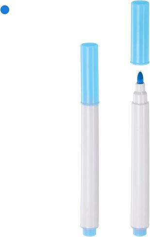 HARFINGTON 12pcs Disappearing Ink Fabric Marker Pen Erasable Ink Fabric Sewing Marking Pens Water Soluble Ink Tailor's Pen Marking and Tracing Tools for Quilting, Dressmaking, Blue in Kuwait