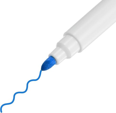 HARFINGTON 12pcs Disappearing Ink Fabric Marker Pen Erasable Ink Fabric Sewing Marking Pens Water Soluble Ink Tailor's Pen Marking and Tracing Tools for Quilting, Dressmaking, Blue in Kuwait