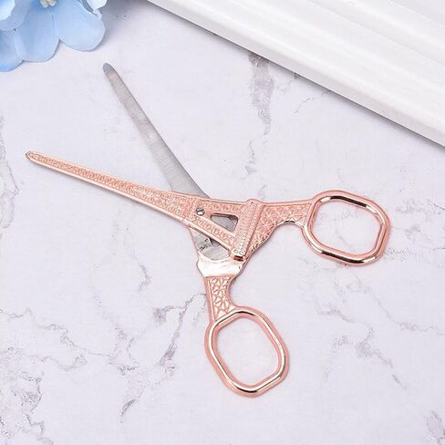 مقص تطريز برج إيفل من أرولي - مقصات حادة بتفاصيل حادة من الفولاذ المقاوم للصدأ مقاس 5.51 بوصة للحرف اليدوية - مقص الخياطة قطع الغرز - أداة التطريز والخياطة اليدوية والأعمال الفنية اليدوية in Kuwait