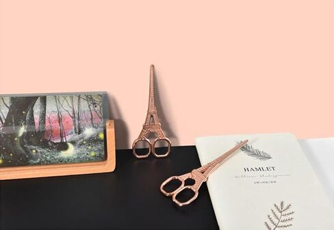 مقص تطريز برج إيفل من أرولي - مقصات حادة بتفاصيل حادة من الفولاذ المقاوم للصدأ مقاس 5.51 بوصة للحرف اليدوية - مقص الخياطة قطع الغرز - أداة التطريز والخياطة اليدوية والأعمال الفنية اليدوية in Kuwait