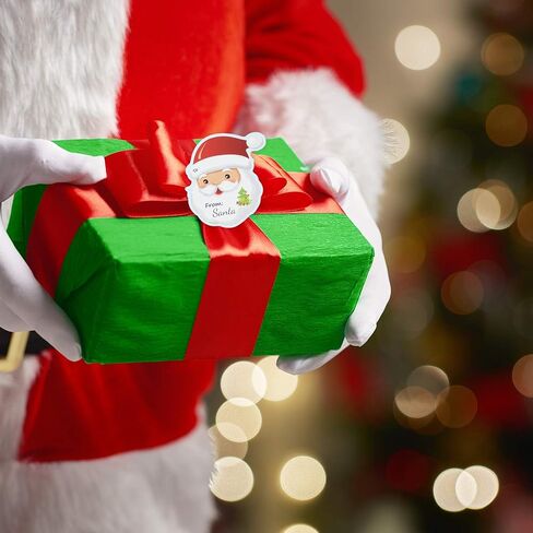 320 قطعة عيد الميلاد سانتا اسم العلامات ملصقات لاصقة لطيف سانتا التفاف تسميات ملصقات شجرة عيد الميلاد سانتا اسم تسميات ملصقات لعطلة مهرجان عيد ميلاد حزب الديكور، 16 تصاميم in Kuwait