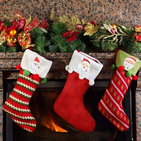 320 قطعة عيد الميلاد سانتا اسم العلامات ملصقات لاصقة لطيف سانتا التفاف تسميات ملصقات شجرة عيد الميلاد سانتا اسم تسميات ملصقات لعطلة مهرجان عيد ميلاد حزب الديكور، 16 تصاميم in Kuwait