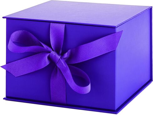 هولمارك صندوق هدايا ارجواني مقاس 7 انش بغطاء وحشو ورق ممزق لعيد الفصح وعيد الام وحفلات الزفاف والتخرج واعياد الميلاد وهدايا وصيفات العروس وغيرها in Kuwait