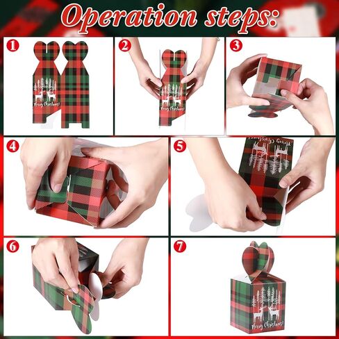 24 حزمة من صناديق هدايا عيد الميلاد ثلاثية الأبعاد لعيد الميلاد، صناديق هدايا عيد الميلاد، صناديق كوكي من الورق المقوى لعيد الميلاد، صناديق تغليف عشية عيد الميلاد، صناديق شبكية لهدايا حفلات عيد الميلاد وتغليف الهدايا (منقوشة متعددة الألوان) in Kuwait