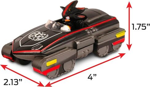 NKOK Sonic The Hedgehog All-Stars Racing Transformed Shadow Pull Back Racer; No Batteries Required; Pull Back, Let go, and Watch Shadow Race,Black Large in Saudi Arabia