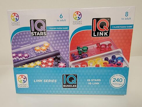 SmartGames IQ Bundles Link Series: IQ Link & IQ Stars 240 Challenges for Ages 6-Adult in Kuwait