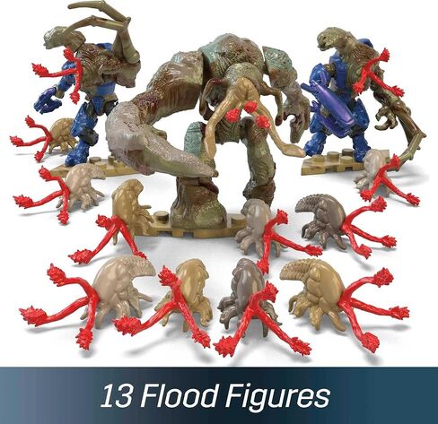MEGA Halo Infinite Toys Building Set for Kids, Floodgate Firefight with 634 Pieces, 4 Poseable Micro Action Figures and Accessories, Gift Ideas in Saudi Arabia