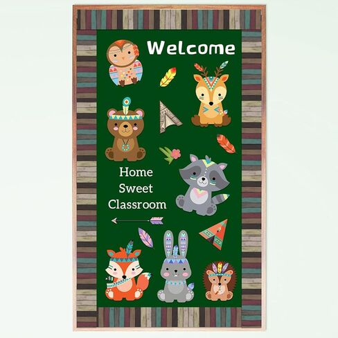 Multicolored Wood Bulletin Board Border Straight Border Trim for Classroom Decoration in Kuwait