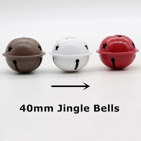 27 مجموعة من أجراس عيد الميلاد مجموعة من أجراس شجرة عيد الميلاد الأحمر والأبيض والبني أجراس لديكور الكريسماس إكليل زهور زينة شجرة عيد الميلاد in Kuwait