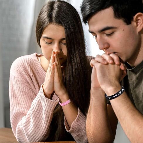 YANCHUN 25 قطعة أساور WWJD ماذا سيفعل يسوع أساور للنساء أساور مسيحية دينية WWJD أساور حزمة أساور يسوع هدايا عيد الميلاد للنساء والرجال المراهقين in Kuwait