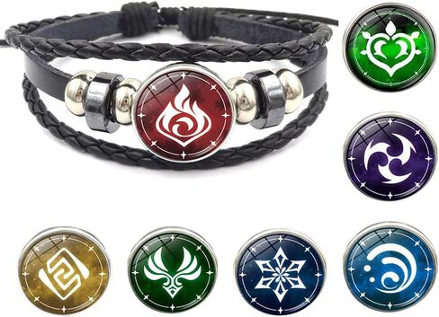 Soyusunny Genshin Impact Bracelet with 7 Pack Anime Luminous Bracelets Accessories in Saudi Arabia