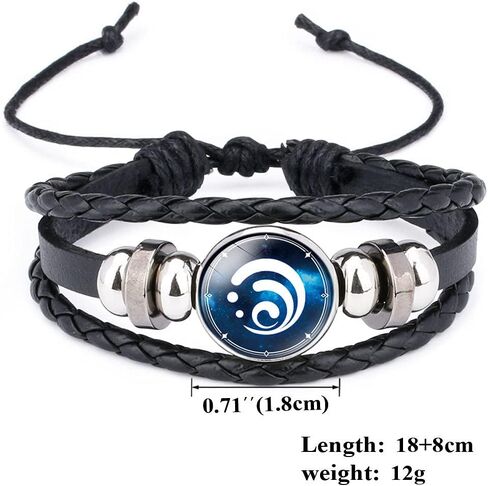 Soyusunny Genshin Impact Bracelet with 7 Pack Anime Luminous Bracelets Accessories in Saudi Arabia