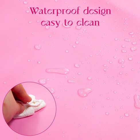 تيجيلت بساط رسم من السيليكون للاطفال - بساط للحرف اليدوية بلون بينك مع لوحة طلاء مدمجة - ادوات رسم منقطة، لوحات طلاء، حامل فرش - محطة فنية للاطفال وسجادة تلوين مائية، مقاس L 20×16.6 انش in Kuwait