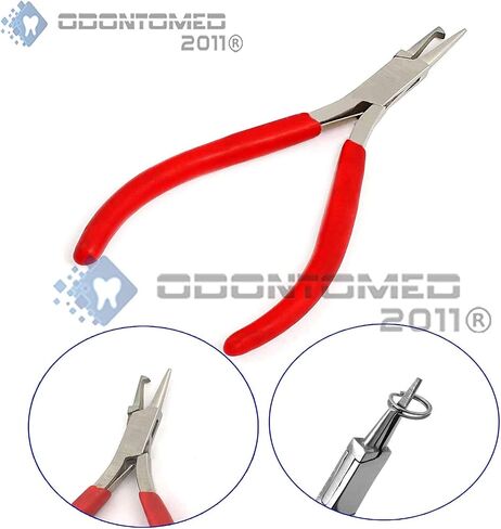 OdontoMed2011 5" Split Ring Pliers Opens Split Rings for Wire Wrap Bead Red Handle ODM in Saudi Arabia