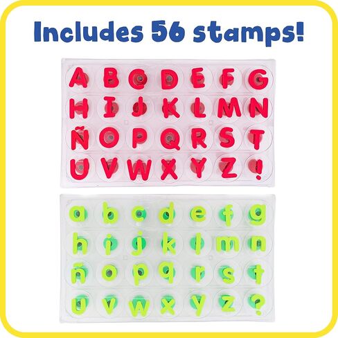 READY 2 LEARN Giant Stampers - Alphabet - Uppercase & Lowercase - Set of 56 - Easy to Hold Foam Stamps for Kids - Arts and Crafts Stamps for Displays, Posters, Signs and DIY Projects in Saudi Arabia