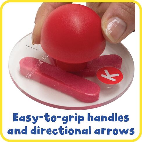 READY 2 LEARN Giant Stampers - Alphabet - Uppercase & Lowercase - Set of 56 - Easy to Hold Foam Stamps for Kids - Arts and Crafts Stamps for Displays, Posters, Signs and DIY Projects in Saudi Arabia