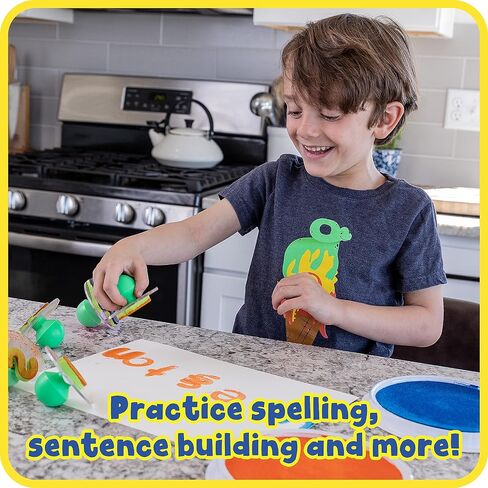 READY 2 LEARN Giant Stampers - Alphabet - Uppercase & Lowercase - Set of 56 - Easy to Hold Foam Stamps for Kids - Arts and Crafts Stamps for Displays, Posters, Signs and DIY Projects in Saudi Arabia