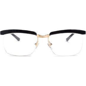 Eareada Legend Movie Optical Glasses For Men Tom Hardy Eyeglasses Frame Square Black Clear Lens Metal Half Frame Spectacles