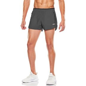 TSLA Men's Active Running Shorts, 3 Inch Quick Dry Mesh Jogging Workout Shorts, Gym Athletic Marathon Shorts with Pockets
