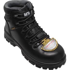 Ad Tec 6in Women Certified Safety Work Boots - Waterproof Grain Oiled Leather with Composite Toe