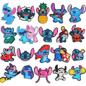 20PCS Stitch Shoes Decoration Charms for Clog Decoration Cartoon Charms Accessories for Kids Boy Girl Adult Men Women Party Favor in Kuwait