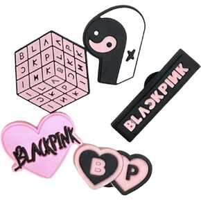 Korean K-Pop BlackPink BTS Shoe Charms for Crocs | Customize with Colorful K-Pop BlackPink Blinks BTS Army Fans Charms for Crocs