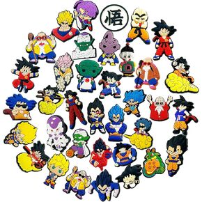 36PCS Shoe Decoration Charms for Clog Sandals, Kawaii Cartoon Shoes Pins for Kids Boy Girl Party Gifts in Kuwait