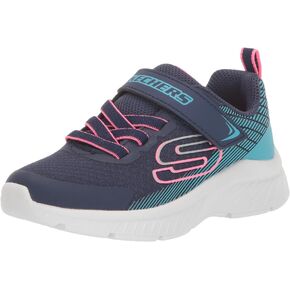 Skechers Kids Girls Microspec Plus Sneaker, Navy Blue, 2.5 Little Kid