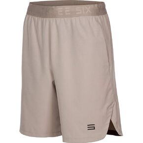 Dry FIT Gym Shorts for Men - Mens Workout Running Shorts - Moisture Wicking w/Pockets and Side Hem, 8" Inseam