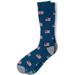 Men's Hipster American Flag Together We Stand Patriotic Novelty Crew Dress Socks in Saudi Arabia