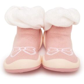 Komuello Girls Baby and Toddler Walking Shoes, Breathable, Washable, Non-Slip, Slip-on Shoes in Saudi Arabia