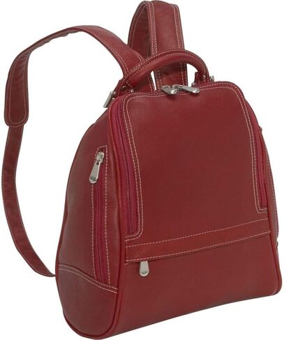 حقيبة ظهر من لو دون للنساء - حقيبة ظهر نسائية من الجلد | السفر، الموضة، المحافظ الصغيرة اللطيفة| حقيبة كتف يو زيب وحقائب طويلة تمر بالجسم للنساء (أسمر) in Kuwait