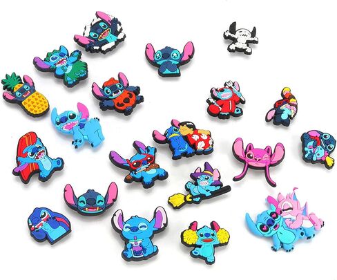 20 قطعة من تعليقات تزيين الاحذية لتزيين القباقيب الكرتونية، اكسسوارات للاطفال الاولاد والبنات والبالغين والرجال والنساء وهدايا الحفلات in Kuwait