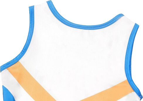 Gigoitly Cheerleader Costume for Girls Blue Cheerleading Outfit for Kids Cheer Up Party Halloween Cosplay Birthday Gifts in Kuwait