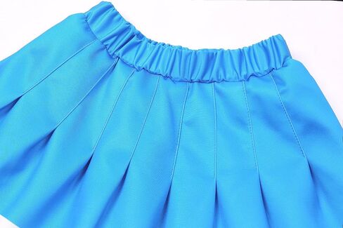 Gigoitly Cheerleader Costume for Girls Blue Cheerleading Outfit for Kids Cheer Up Party Halloween Cosplay Birthday Gifts in Kuwait
