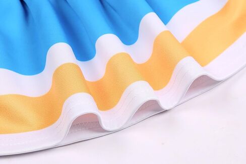 Gigoitly Cheerleader Costume for Girls Blue Cheerleading Outfit for Kids Cheer Up Party Halloween Cosplay Birthday Gifts in Kuwait