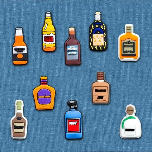 Xaldrichasta 25 سحر حذاء الشراب لسد الصنادل المطابقة المختلفة وأساور المعصم، سحر الكحول المكسيكي لهدايا الحفلات للبالغين in Kuwait