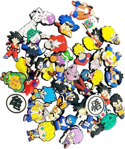 36PCS Shoe Decoration Charms for Clog Sandals, Kawaii Cartoon Shoes Pins for Kids Boy Girl Party Gifts in Kuwait
