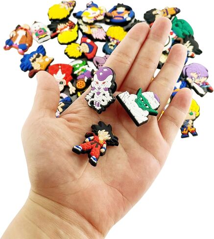 36PCS Shoe Decoration Charms for Clog Sandals, Kawaii Cartoon Shoes Pins for Kids Boy Girl Party Gifts in Kuwait