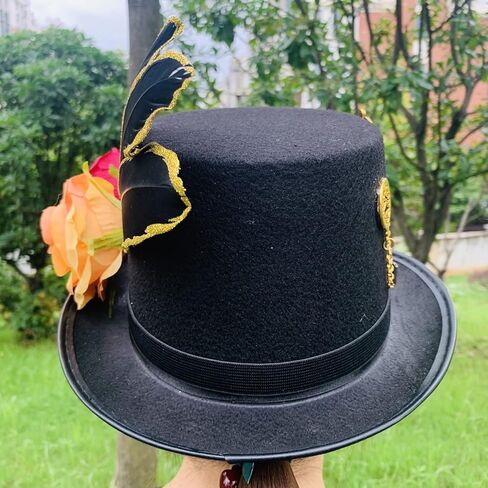 قبعات Steampunk من الريش للجنسين مع نظارات واقية للرجال والنساء in Kuwait