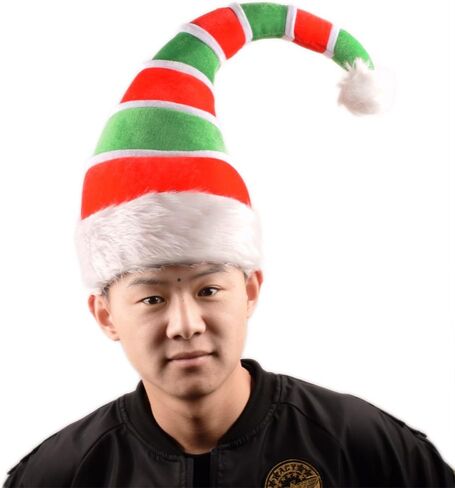 ADJOY 3D Christmas Ugly Sweater Party Elf Hat - Christmas Spirit Hat For Adult in Kuwait